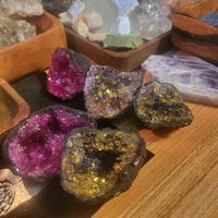 Dyed Agate Geode Pieces