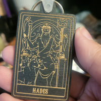 Wooden Deity Card Keychain