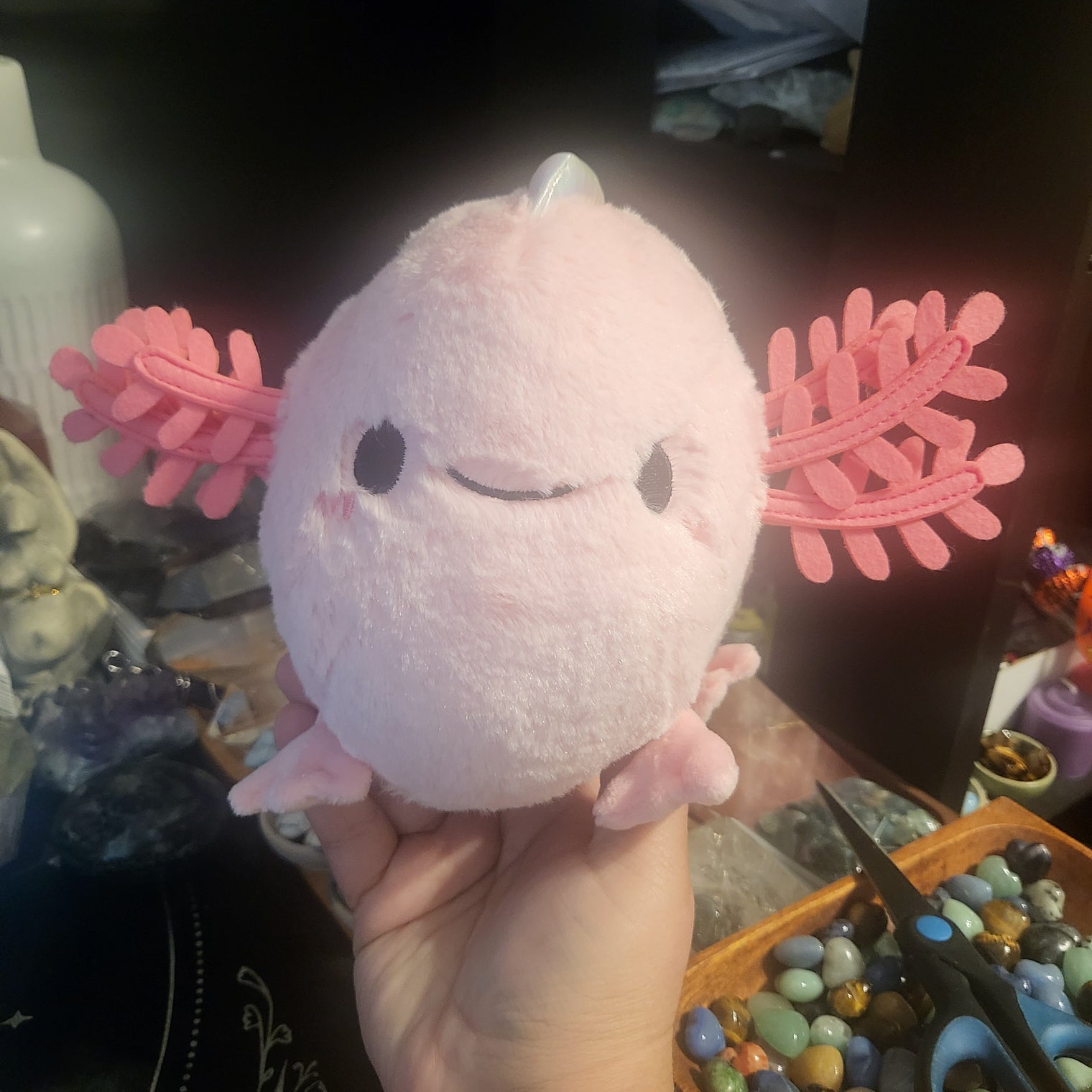 Pink Axolotl Plush