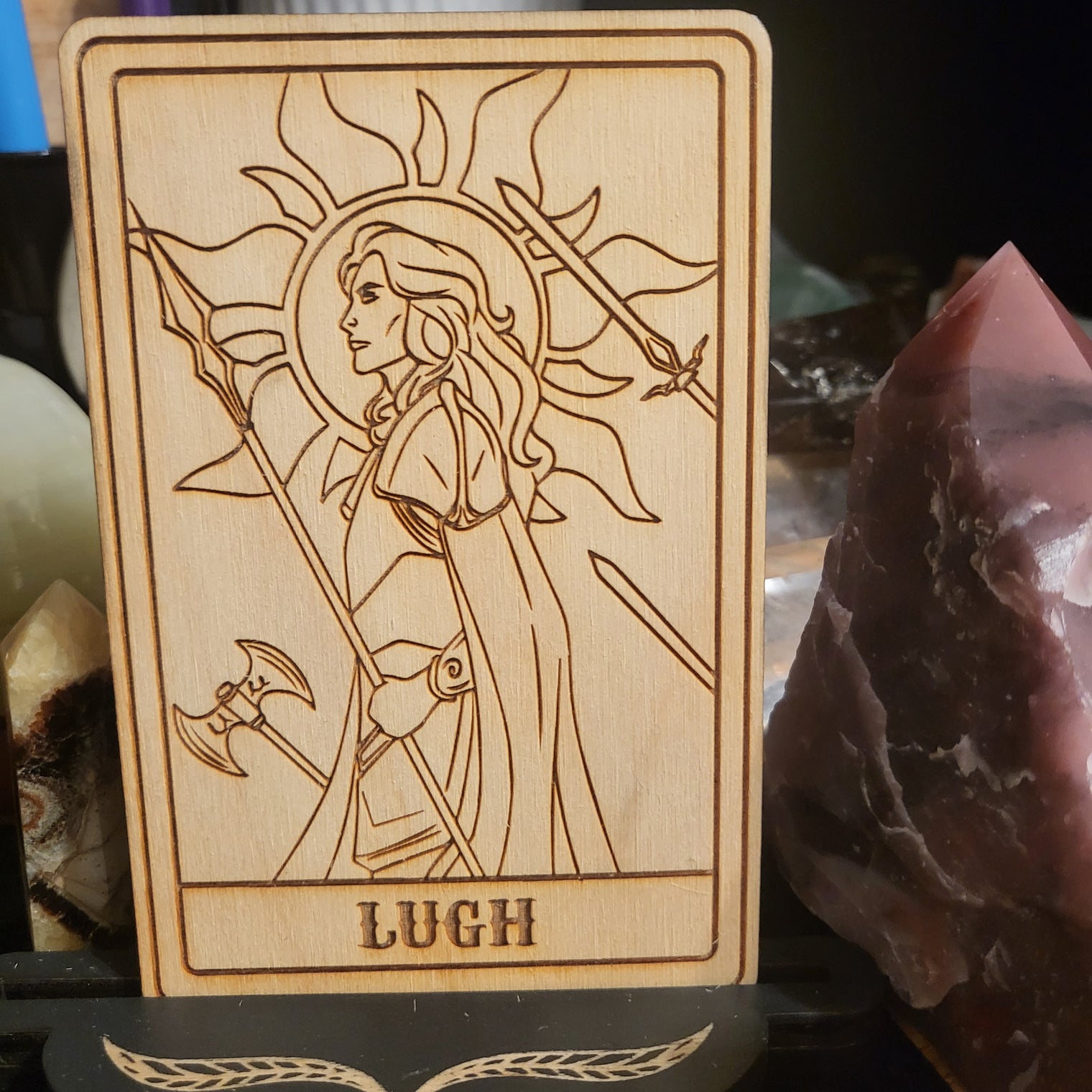 Wooden Deity Card
