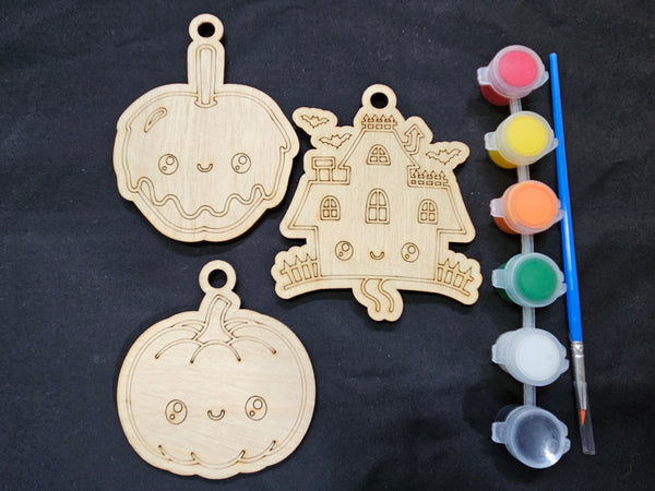 Paint Your Own Halloween Ornaments Kit