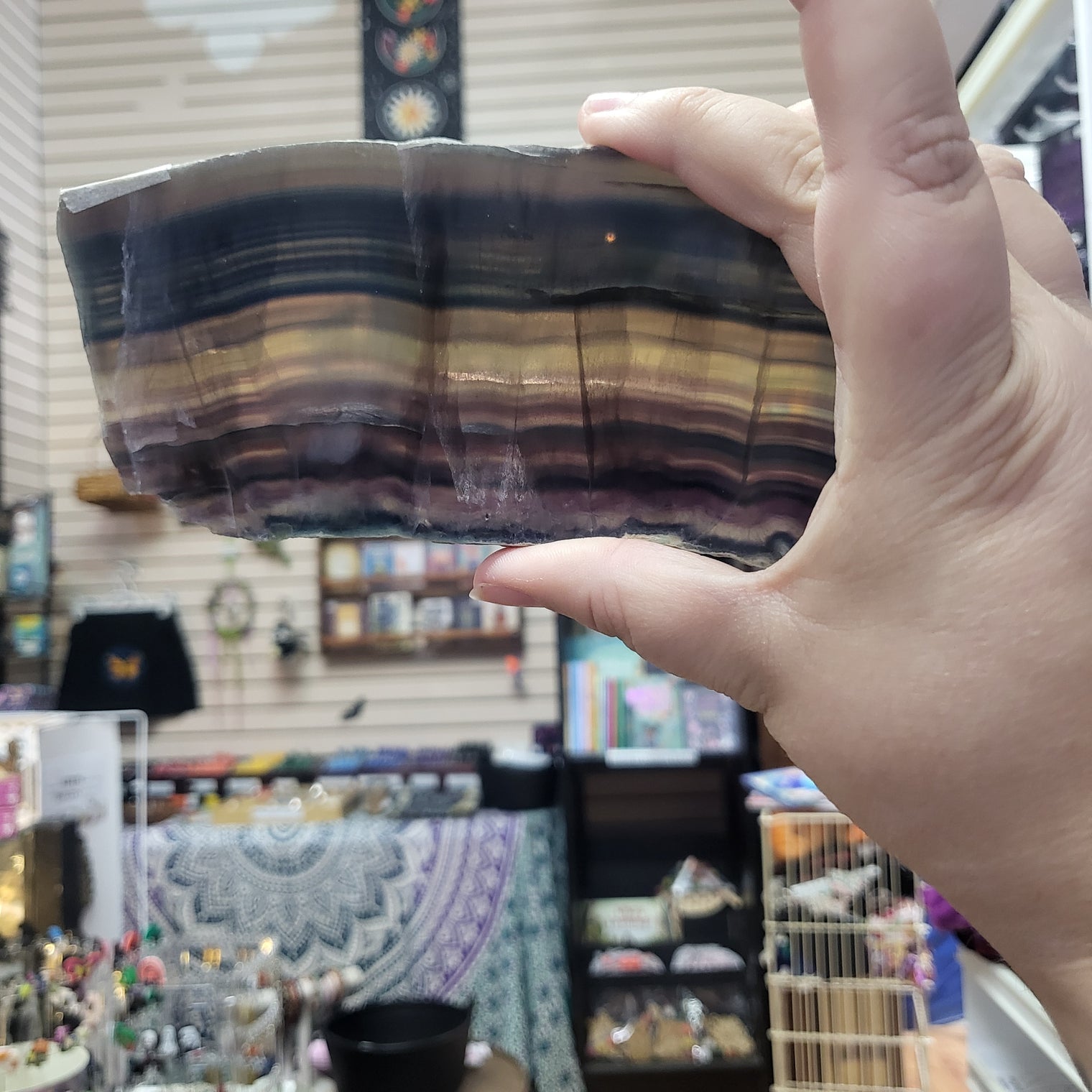 Rainbow Fluorite Slab