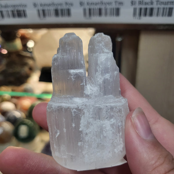 Gemini Selenite Tower Double