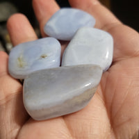Blue Lace Agate tumbles