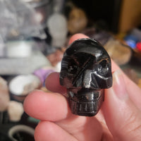 Onyx Skull with Triple Moon