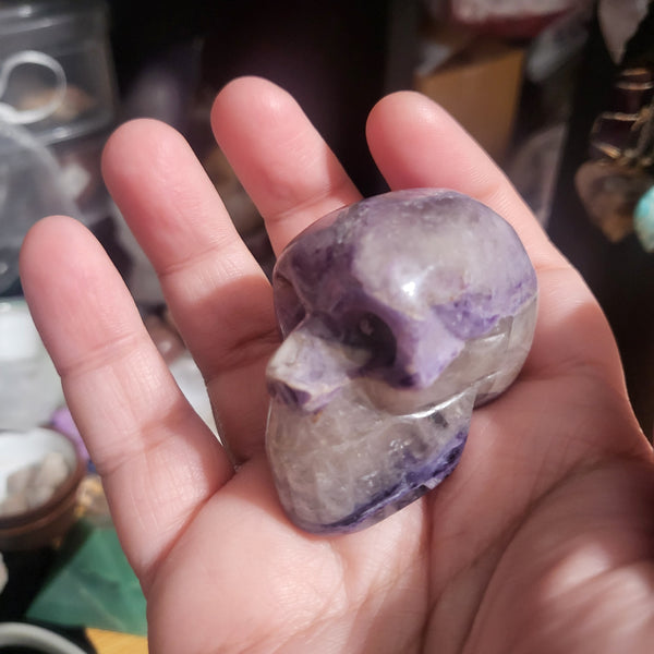 Purple Fluorite Skull