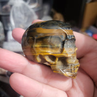 Tiger Eye Skull