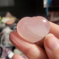 Pocket Rose Quartz Hearts