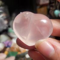 Pocket Rose Quartz Hearts