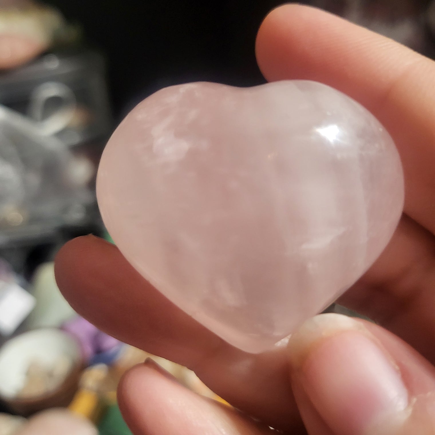 Pocket Rose Quartz Hearts
