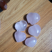 Pocket Rose Quartz Hearts