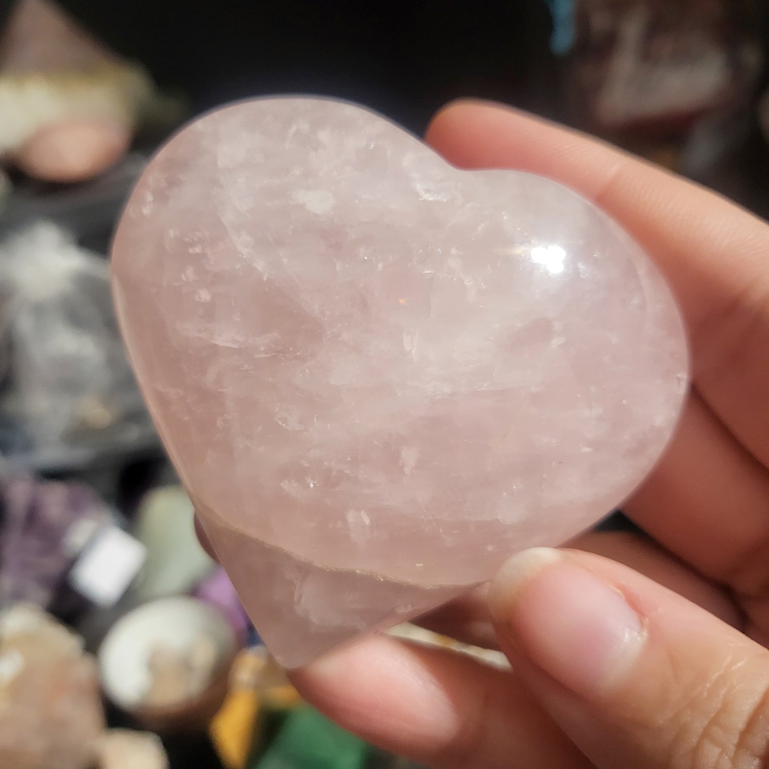 Imperfect Rose Quartz Hearts