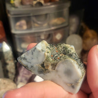 Tumbled Ocean Jasper & Smoky Quartz slices