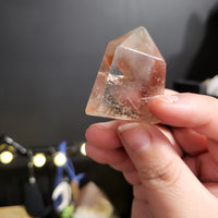 Amphibolite Inclusion Mini Quartz Tower