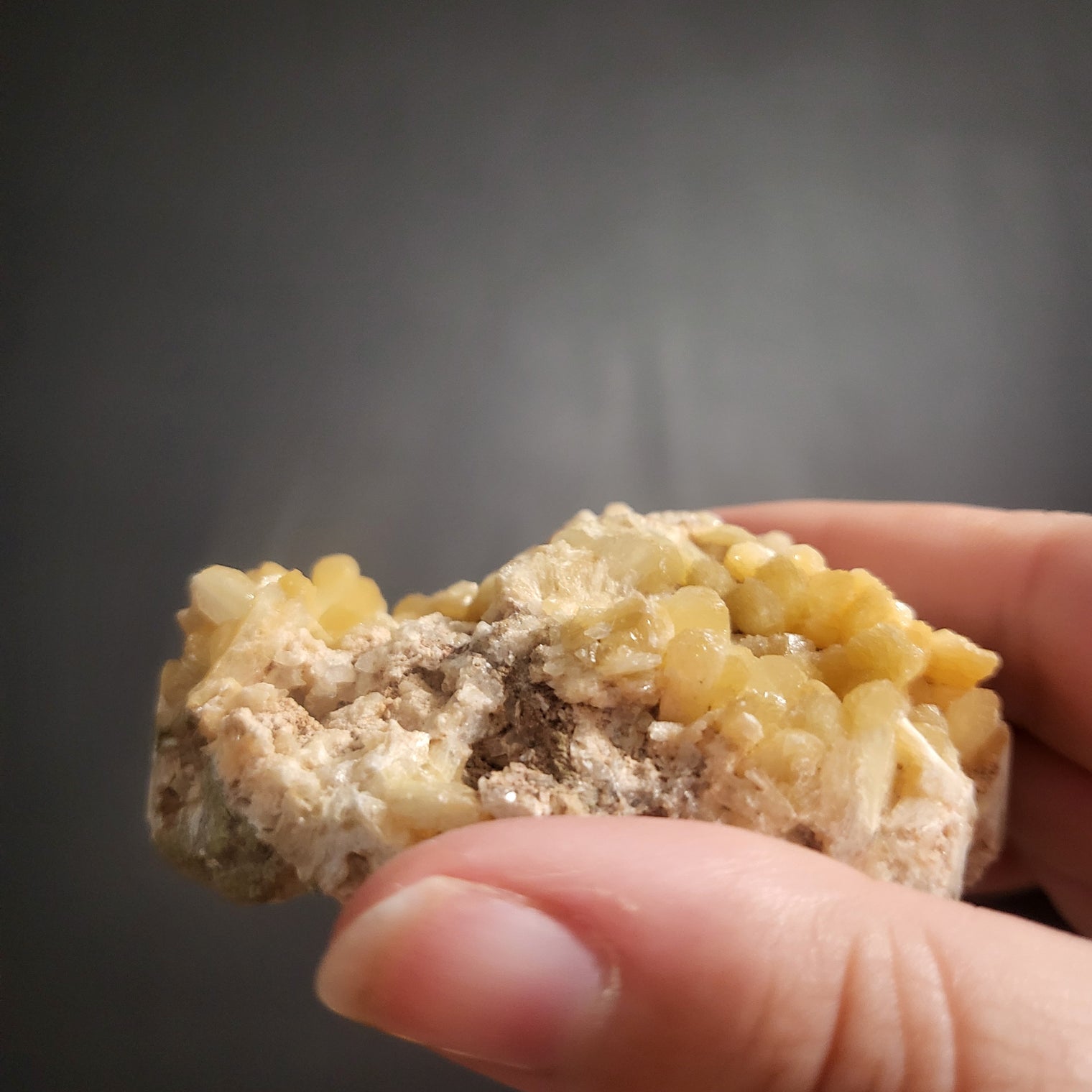 Sphalerite and Calcite Cluster