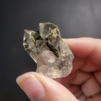 Green Tourmaline in Quartz Clusters