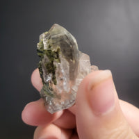 Green Tourmaline in Quartz Clusters