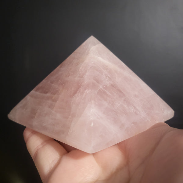 Large Rose Quartz Pyramid