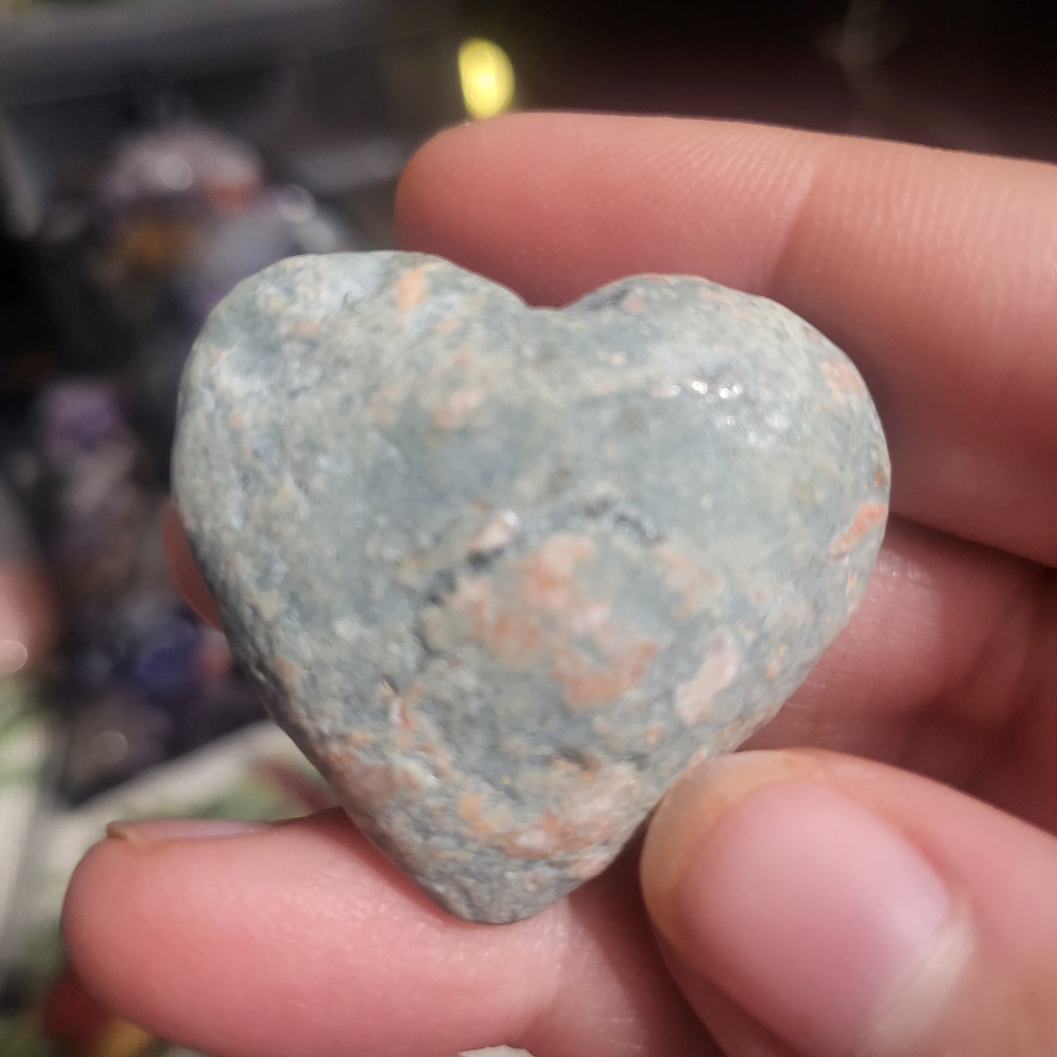 Imperfect Unakite Hearts