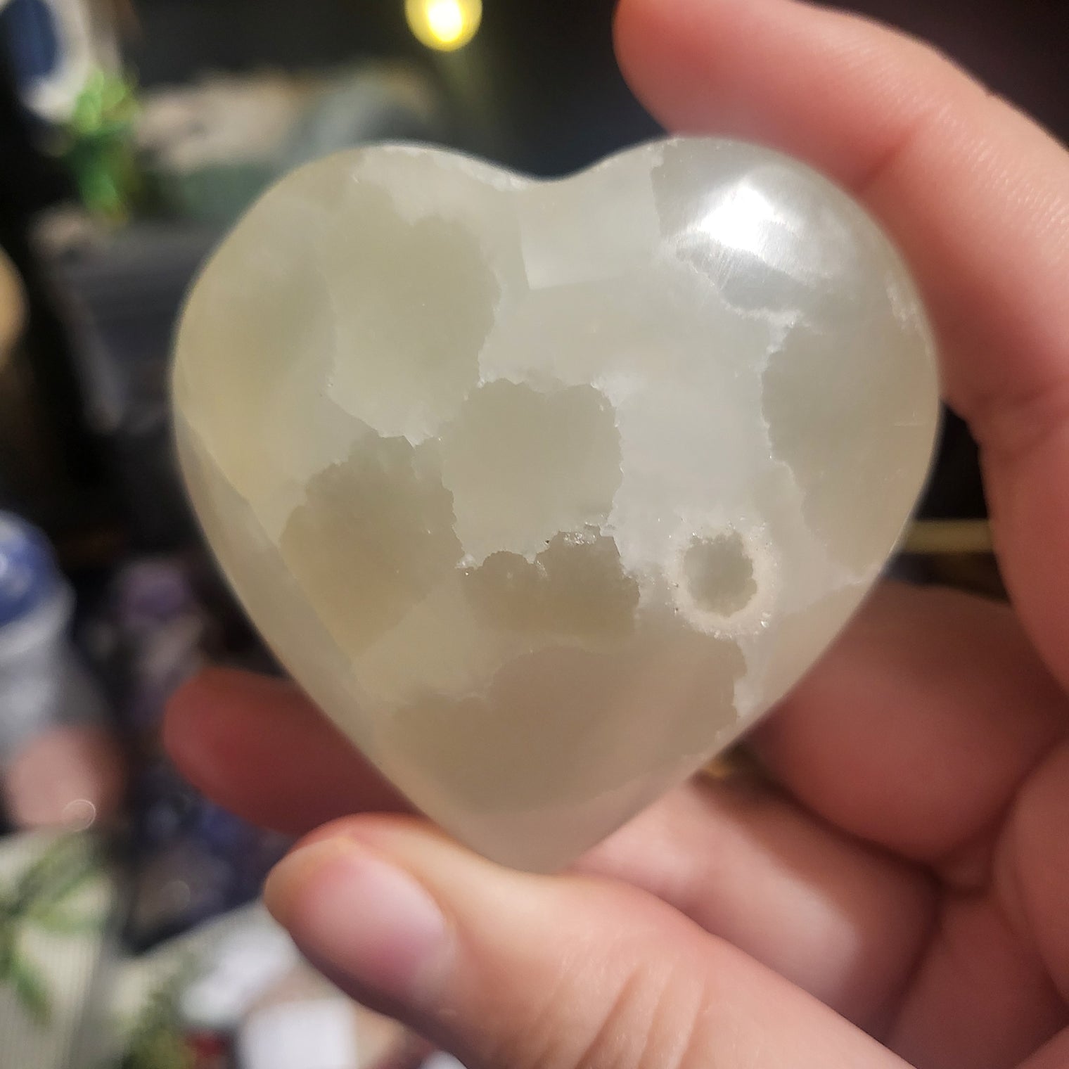 Imperfect Calcite Heart