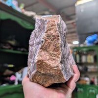 Thunder Bay Lavender Amethyst Druze on Red Granite