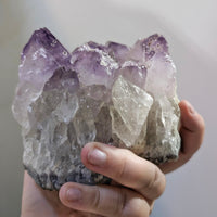 Amethyst Druzy Candle Holder