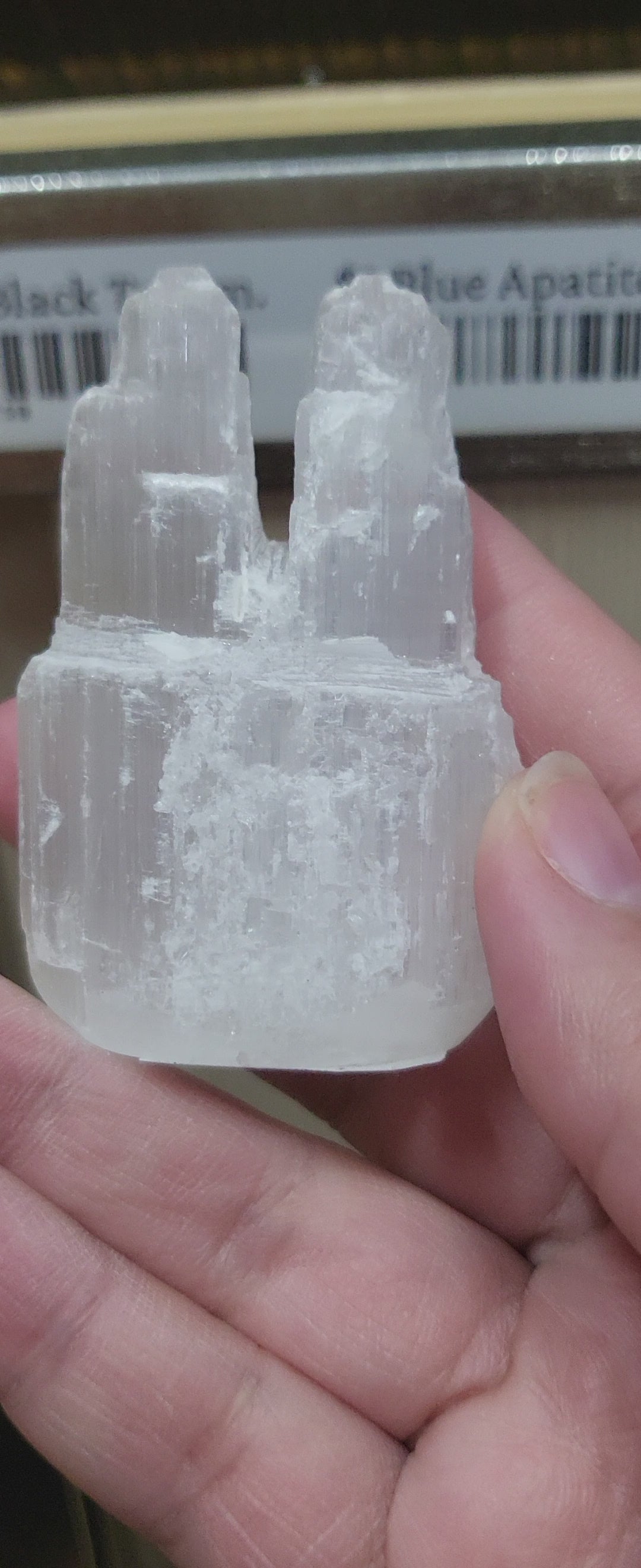 Gemini Selenite Tower Double