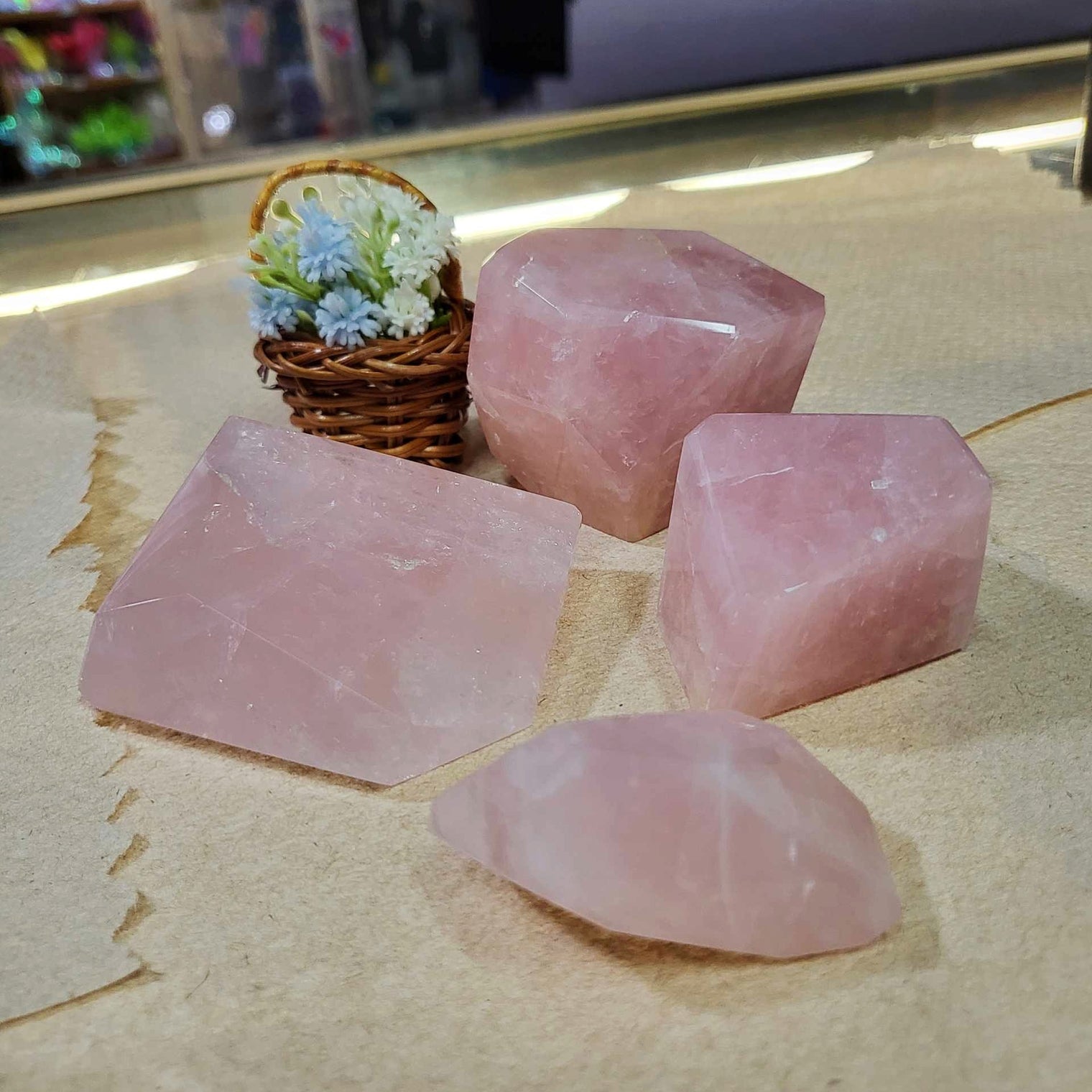 Rose Quartz free forms