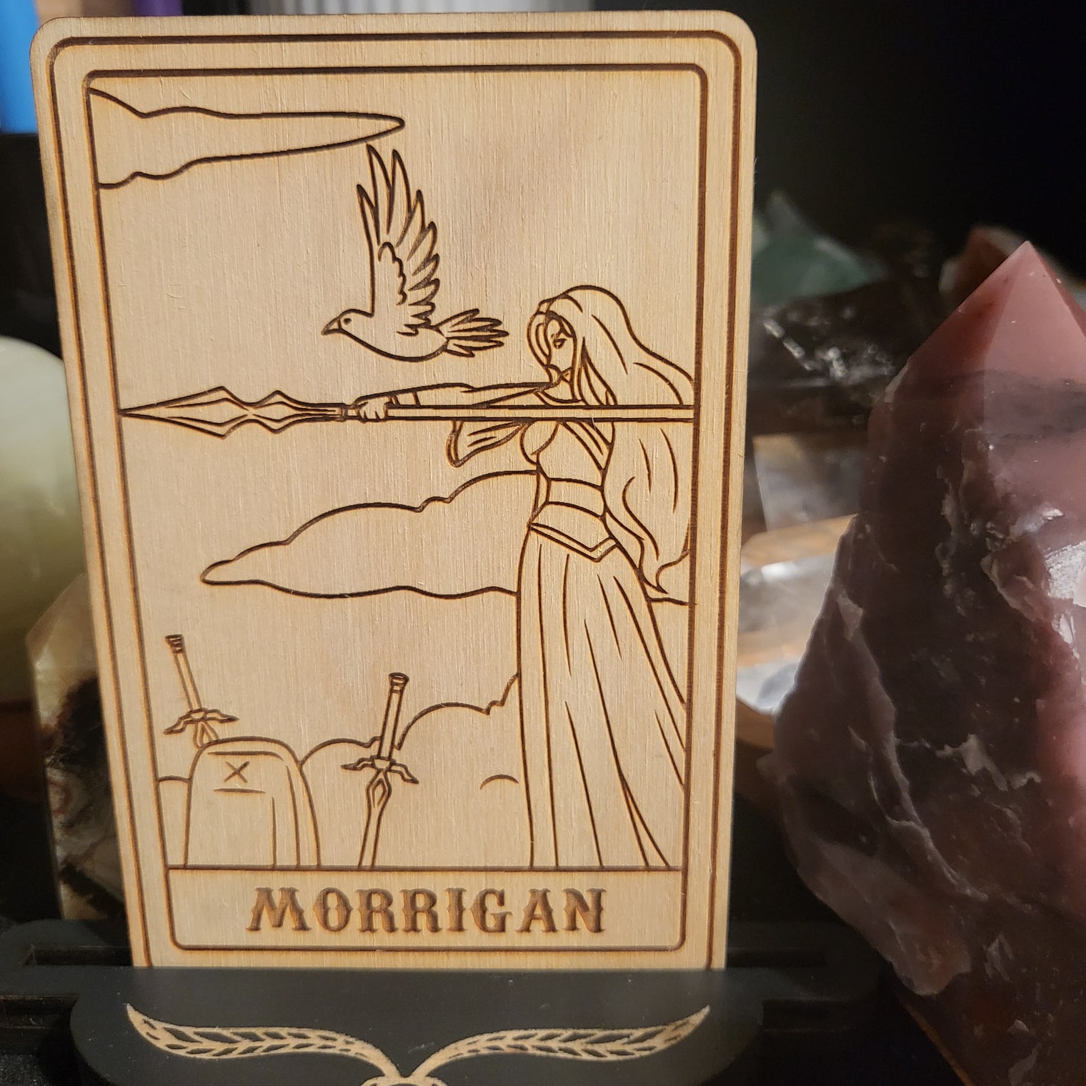 Wooden Deity Card