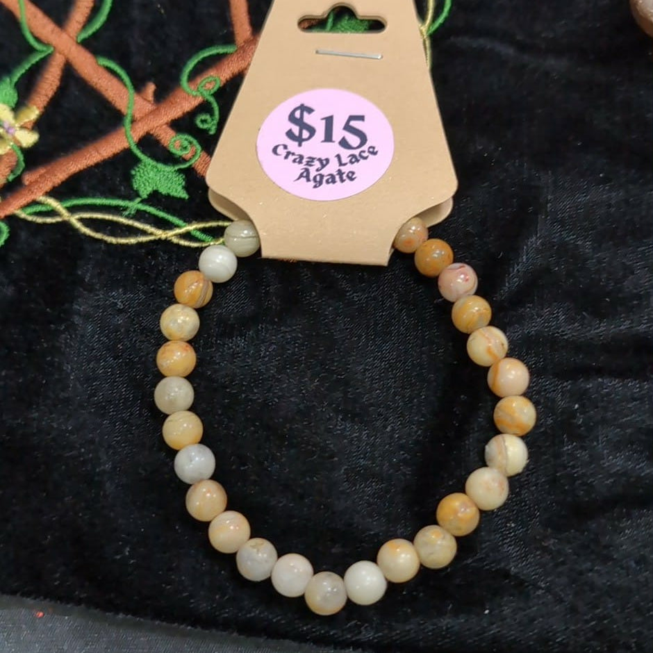 Crazy Lace Agate Bracelet