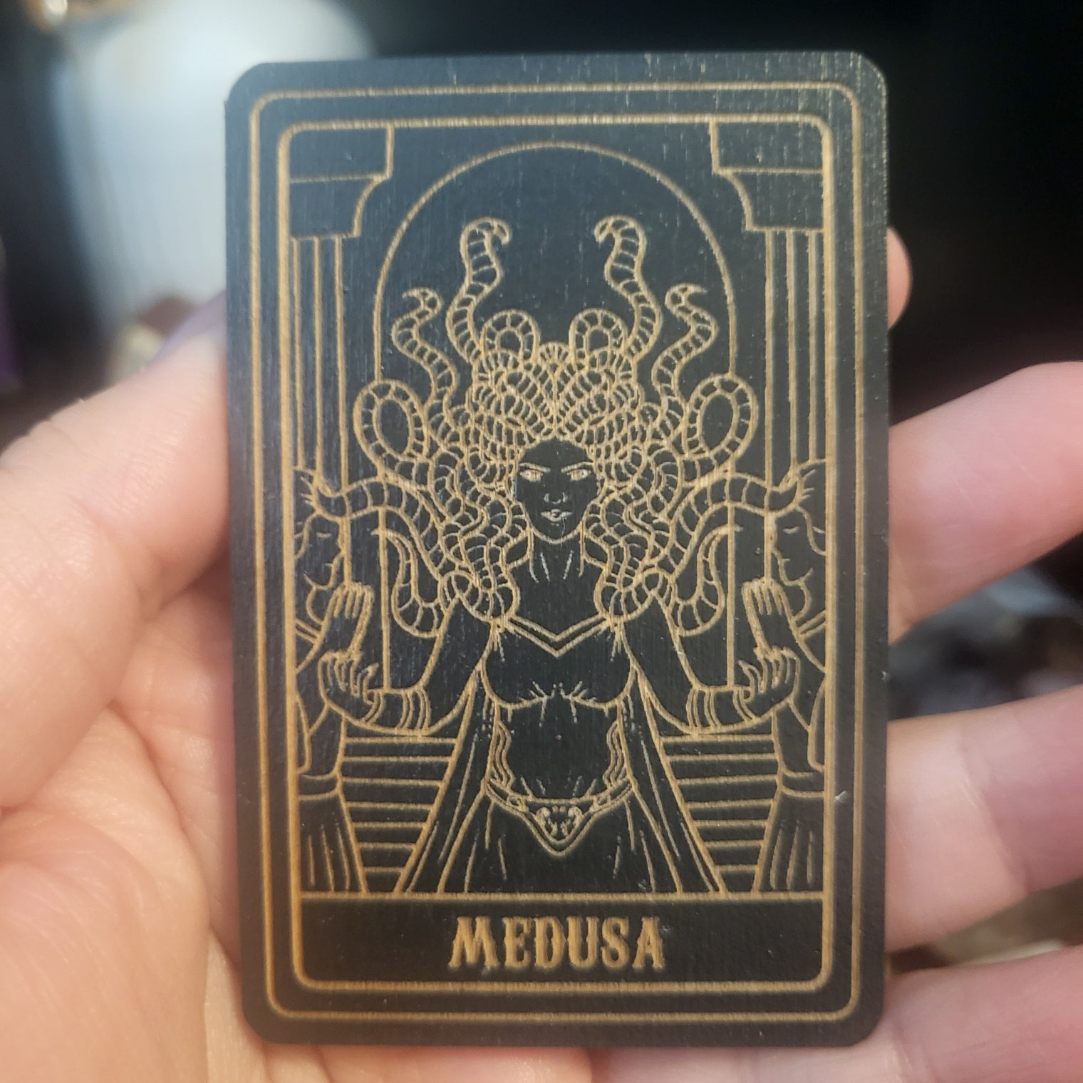Wooden Deity Card Magnets