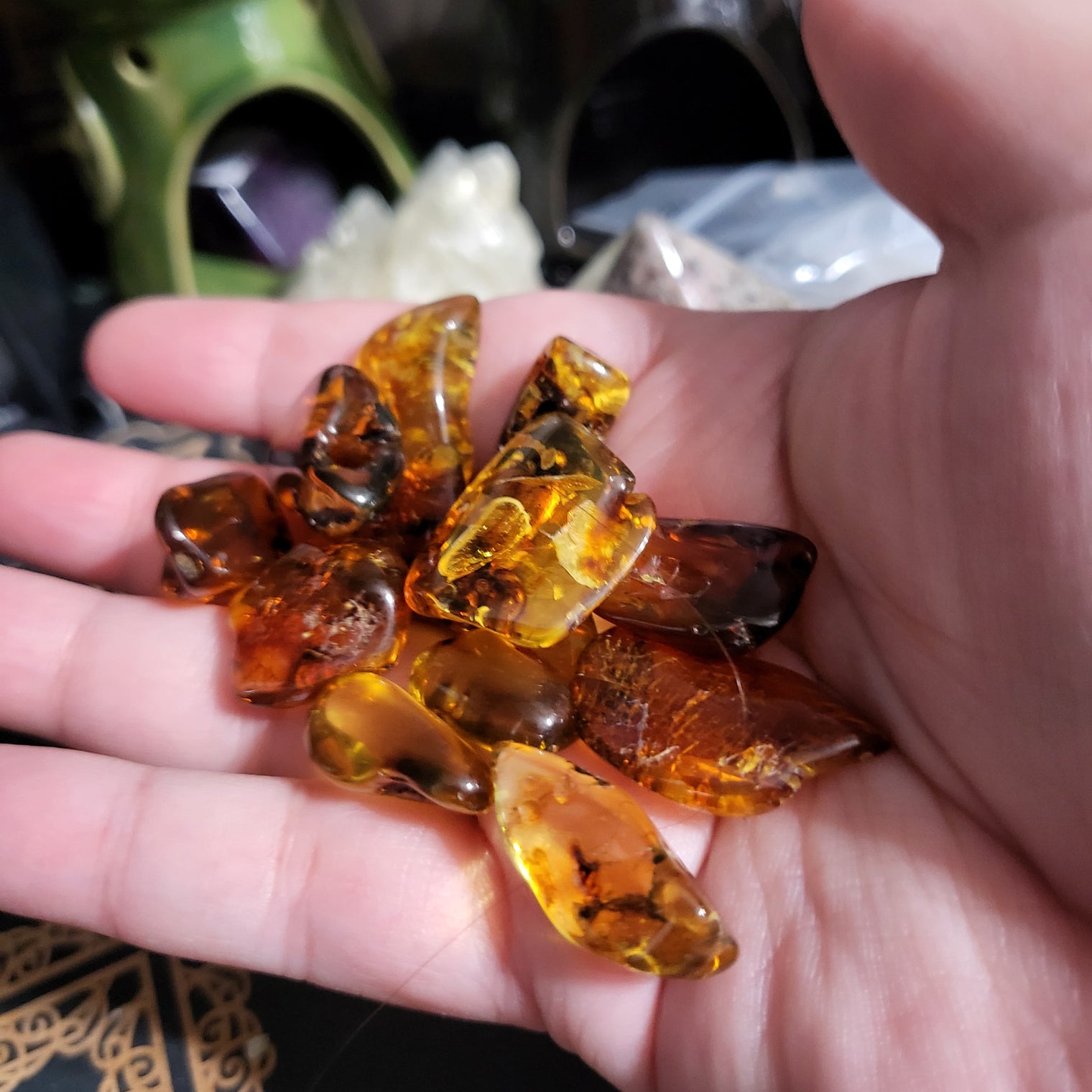 Baltic Amber tumbles