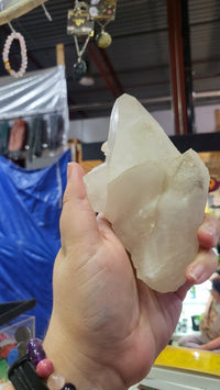 Large Quartz Cluster with Phantom and Lemurian