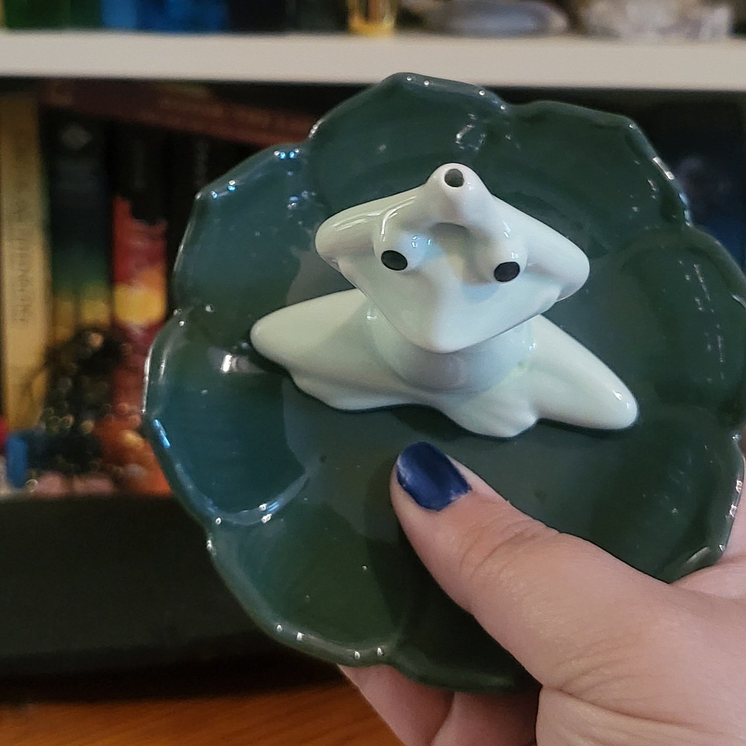 Yoga Frog Incense Holder