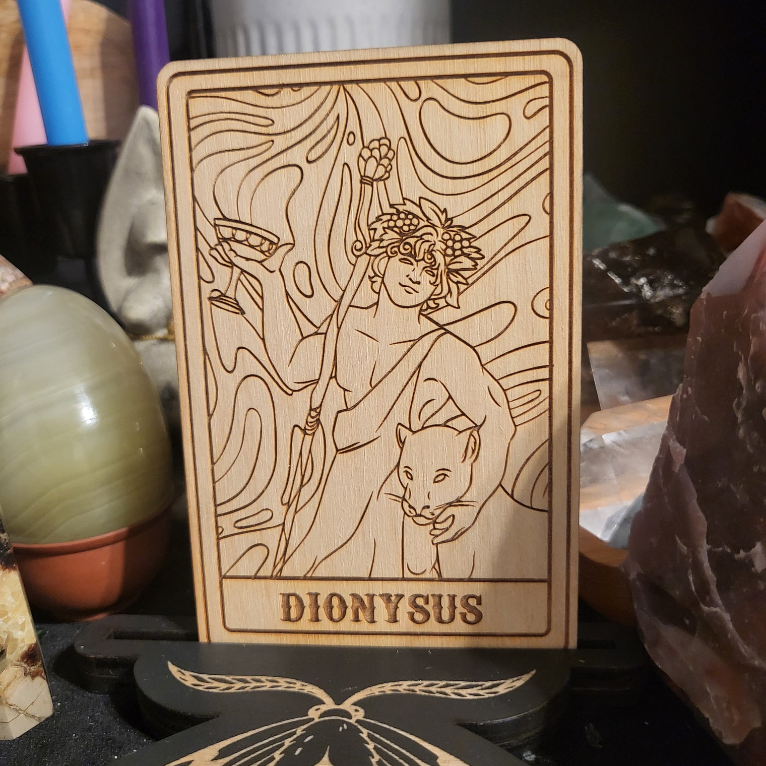 Wooden Deity Card