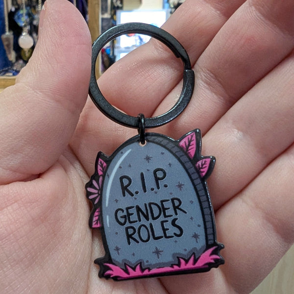 R.I.P. Gender Roles keychain