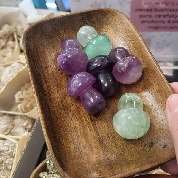 Fluorite Mushrooms