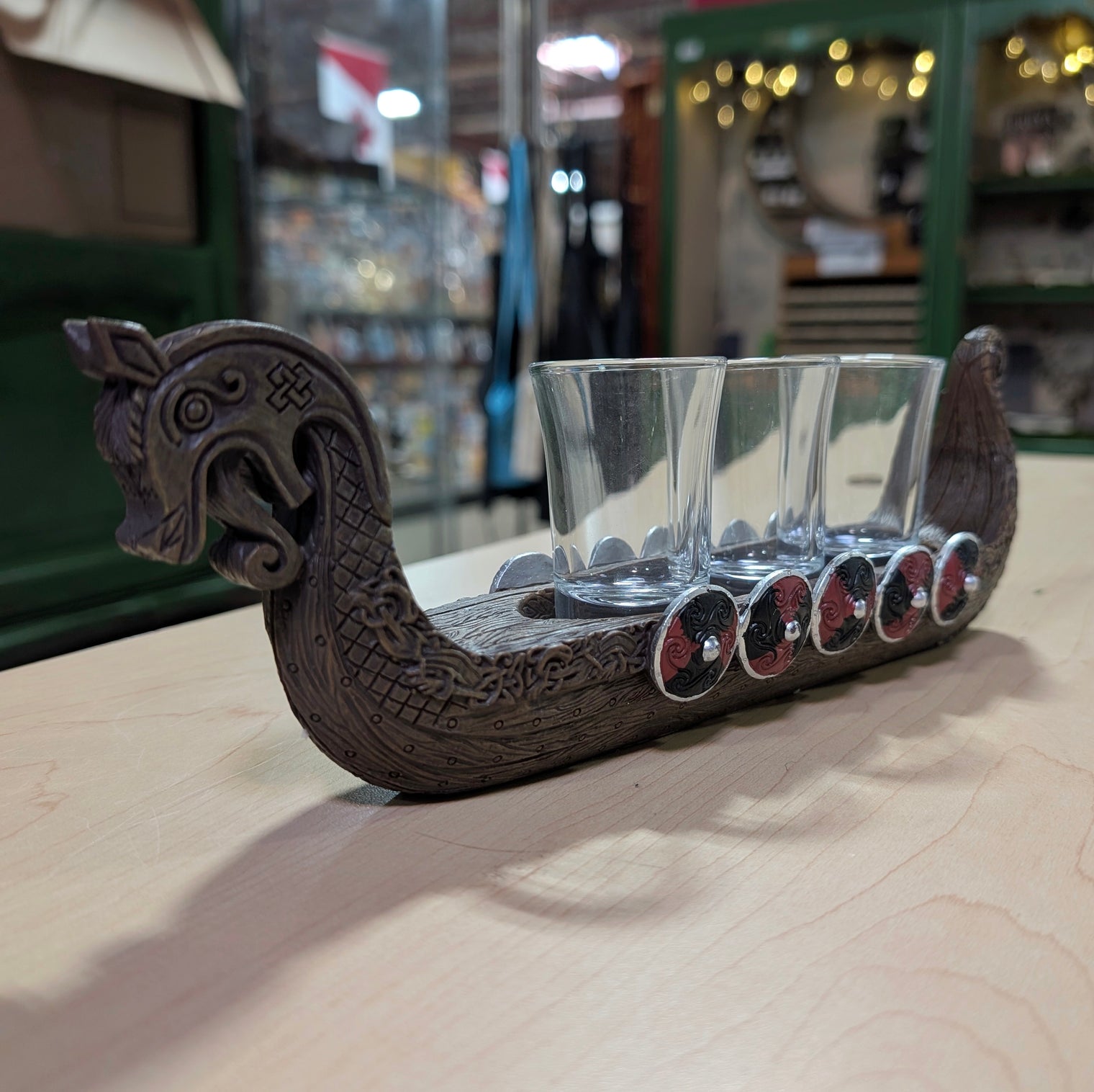 Longship Shotglass Holder