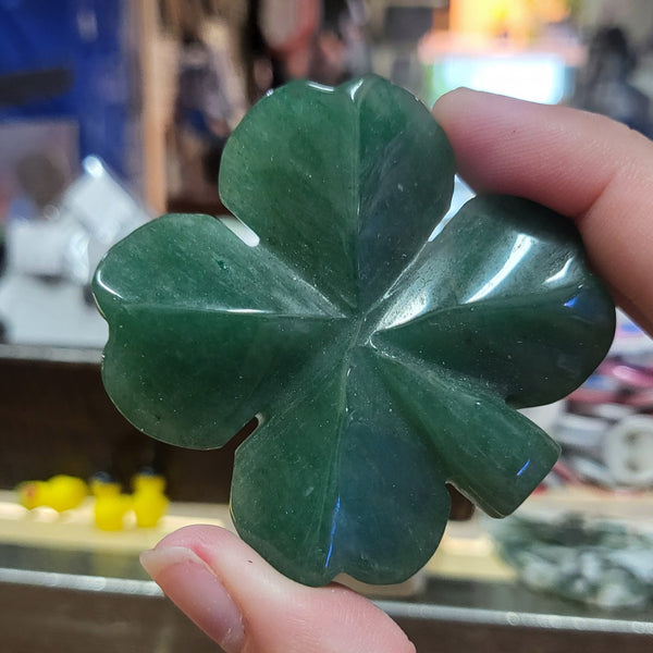 Green Aventurine Four Leaf Clover