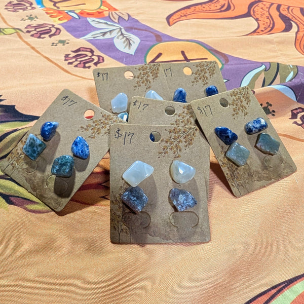 Crystal Stud Earring Set
