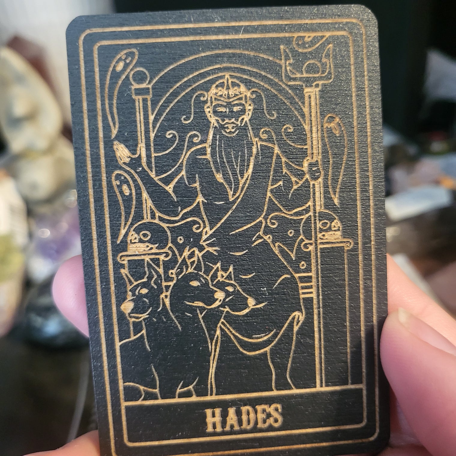 Wooden Deity Card Magnets