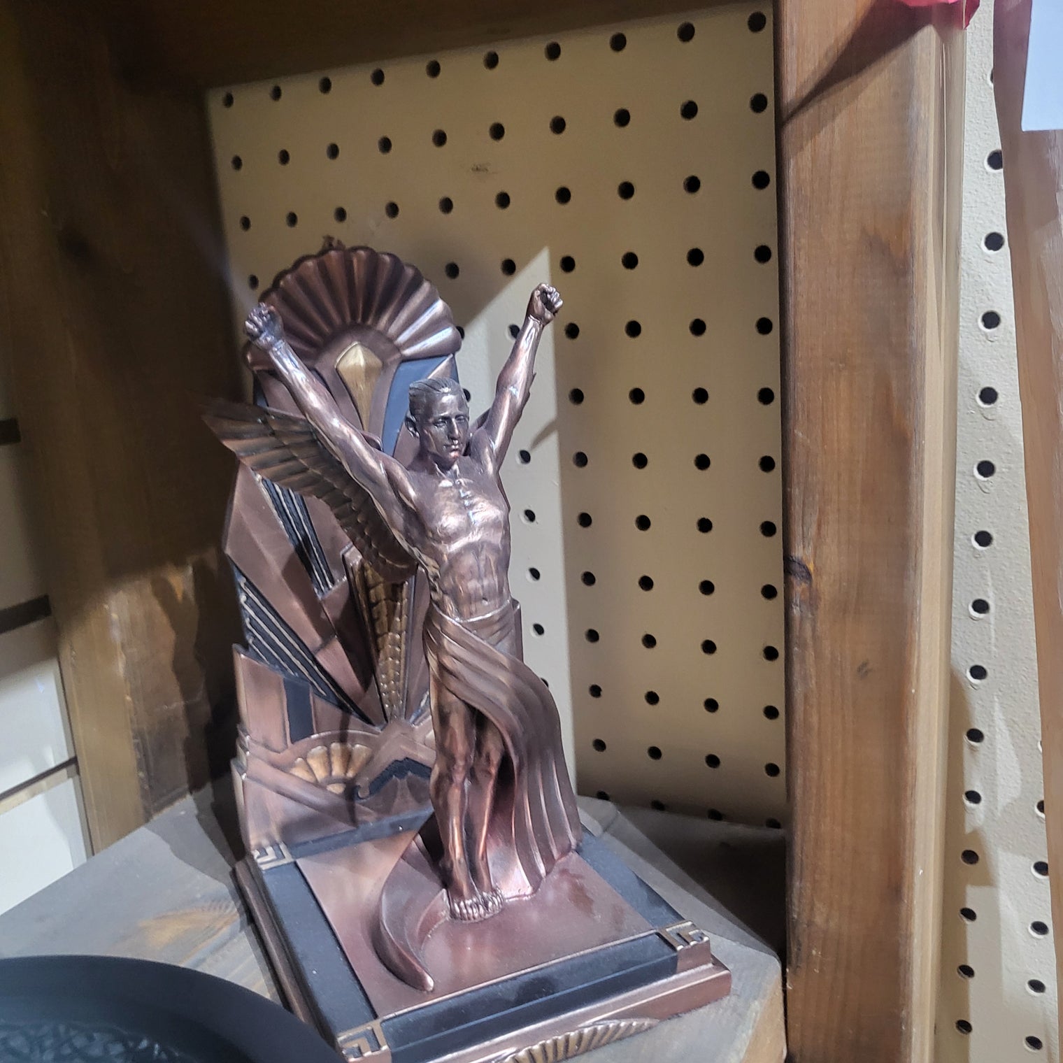 Cold Cast Copper Art Deco Bookends