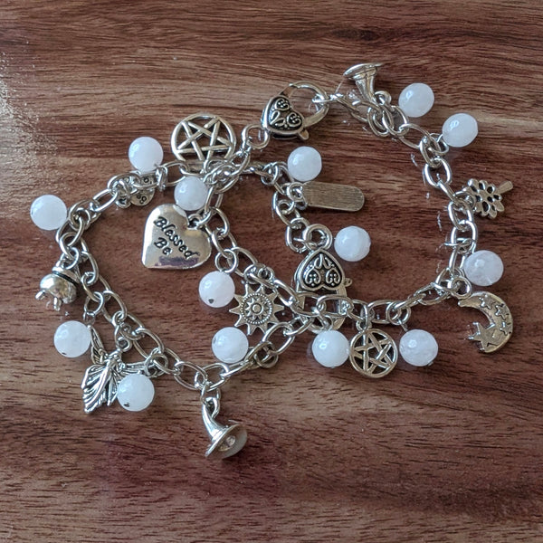 Rose Quartz charm bracelets