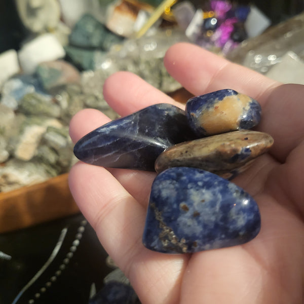 Sunset Sodalite Tumbles