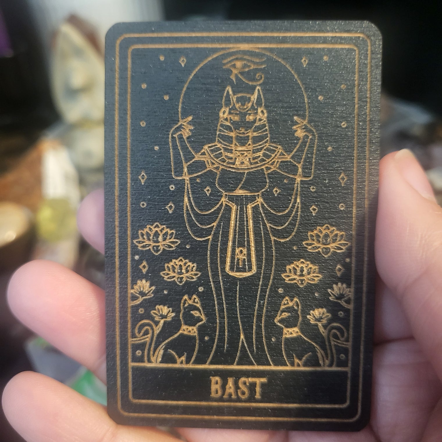 Wooden Deity Card Magnets