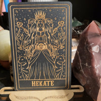 Wooden Deity Card