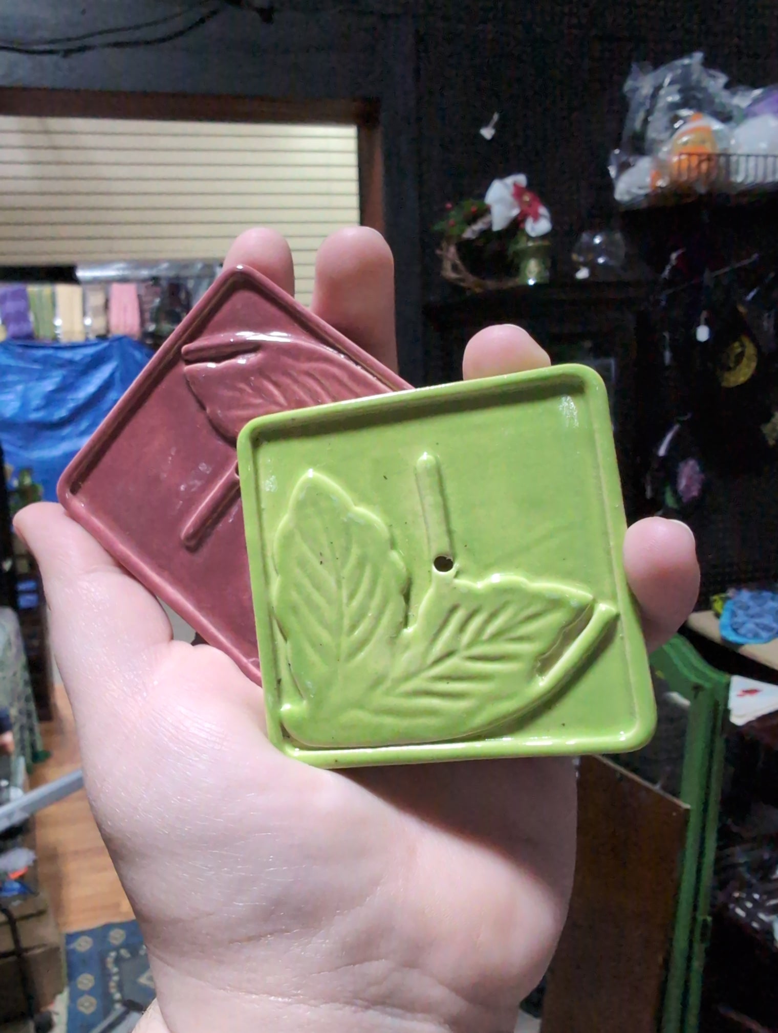 Square Ceramic Incense holder