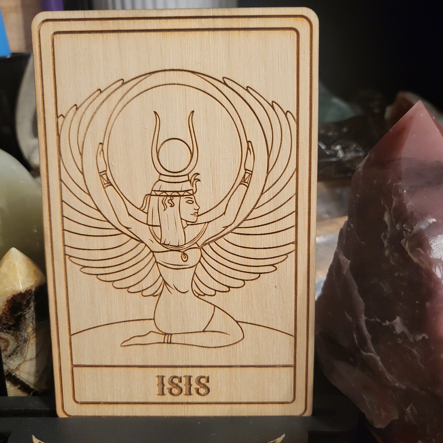 Wooden Deity Card