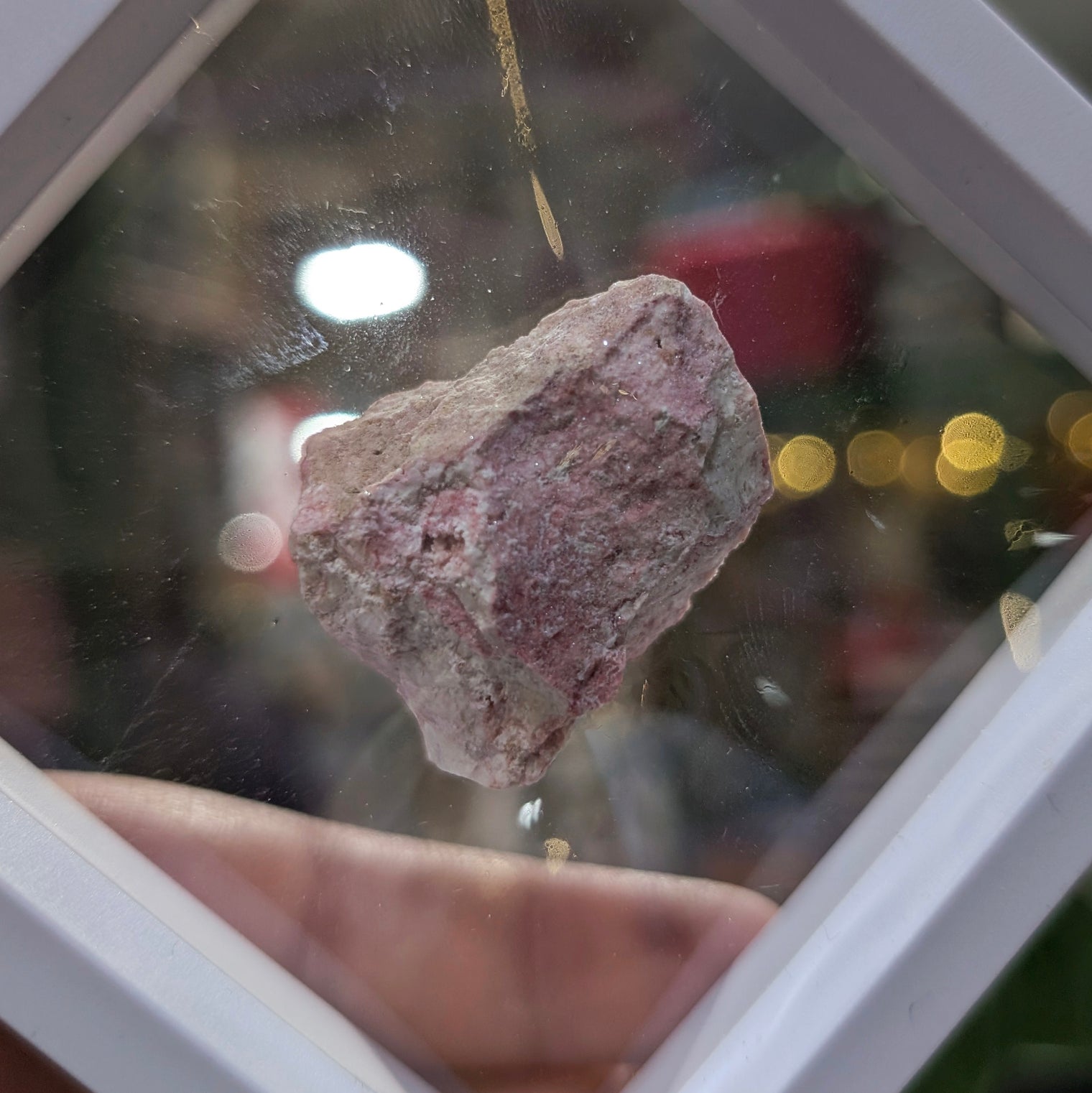 Cinnabar in Common Opal