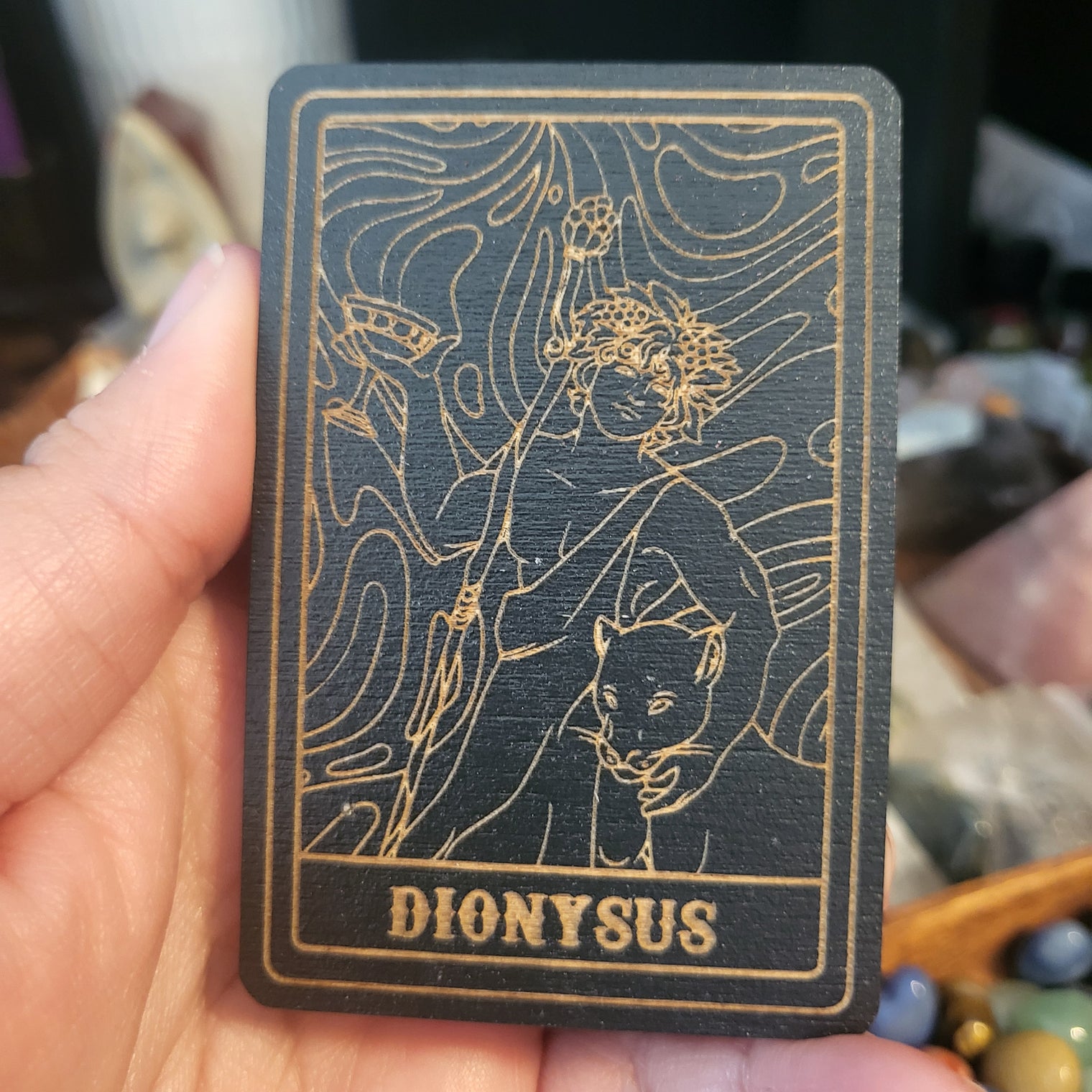 Wooden Deity Card Magnets